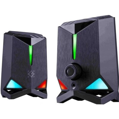 Defender GŁOŚNIKI ROCKET 2.0 6W LED USB CZARNE 65094, PC Lautsprecher, Schwarz Defender GŁOŚNIKI ROCKET 2.0 6W LED USB CZARNE 65094, PC Lautsprecher, Schwarz