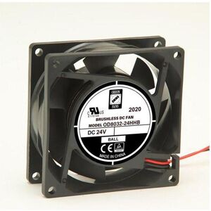 RS PRO DC axial fan, 80x32mm 94.4cu.m/h 24V (80 mm), PC Lüfter RS PRO DC axial fan, 80x32mm 94.4cu.m/h 24V (80 mm), PC Lüfter
