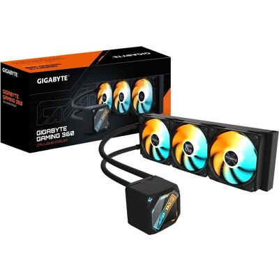 Gigabyte CPC GBT GAMING 360 ARGB, CPU Wasserkühler, Mehrfarbig, Schwarz Gigabyte CPC GBT GAMING 360 ARGB, CPU Wasserkühler, Mehrfarbig, Schwarz