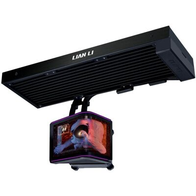 Lian-Li HydroShift II OLED Curved 360 Fanless AiO-Wasserkühlung, 360 mm, OLED-Display - schwarz, CPU Wasserkühler, Schwarz Lian-Li HydroShift II OLED Curved 360 Fanless AiO-Wasserkühlung, 360 mm, OLED-Display - schwarz, CPU Wasserkühler, Schwarz