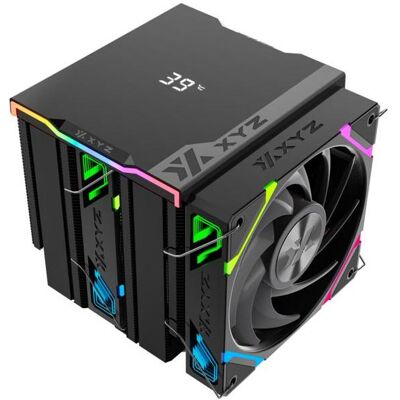 xyz Ventilateur pour processeur Thermax 6 Pro Duo RGB (Noir), CPU Kühler, Schwarz xyz Ventilateur pour processeur Thermax 6 Pro Duo RGB (Noir), CPU Kühler, Schwarz
