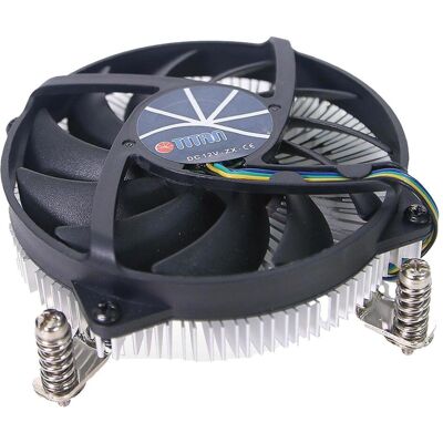 Titan DC-HA11TZ/RPW für Intel Sockel LGA1700, Low Profile Design (65W) (30 mm), CPU Kühler, Silber, Schwarz Titan DC-HA11TZ/RPW für Intel Sockel LGA1700, Low Profile Design (65W) (30 mm), CPU Kühler, Silber, Schwarz