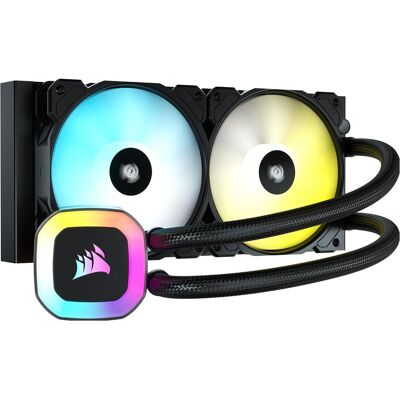 Corsair H100 RGB, CPU Wasserkühler, Schwarz Corsair H100 RGB, CPU Wasserkühler, Schwarz