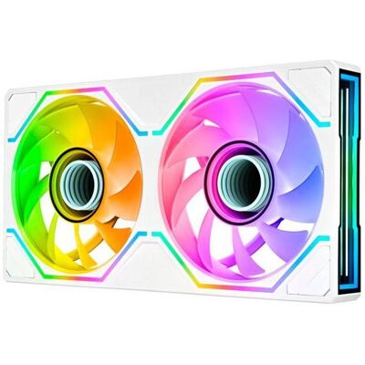 Thermaltake SWAFAN UNIFY240 ARGB Sync Fan (120 mm, 2x), PC Lüfter, Weiss Thermaltake SWAFAN UNIFY240 ARGB Sync Fan (120 mm, 2x), PC Lüfter, Weiss