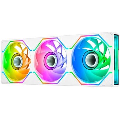 Thermaltake SWAFAN UNIFY360 ARGB Sync Fan (120 mm, 3x), PC Lüfter, Weiss Thermaltake SWAFAN UNIFY360 ARGB Sync Fan (120 mm, 3x), PC Lüfter, Weiss