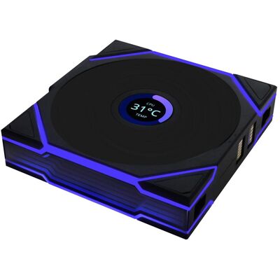 Lian-Li UNI FAN TL Wireless LCD Lüfter, ARGB, PWM, 3er-Pack inkl. Controller - Reverse Blade, 120mm (120 mm, 3x), PC Lüfter, Schwarz, Weiss Lian-Li UNI FAN TL Wireless LCD Lüfter, ARGB, PWM, 3er-Pack inkl. Controller - Reverse Blade, 120mm (120 mm, 3x), PC Lüfter, Schwarz, Weiss