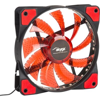 Akyga AW-12E-BR (120 mm, 1x), PC Lüfter, Schwarz, Rot Akyga AW-12E-BR (120 mm, 1x), PC Lüfter, Schwarz, Rot