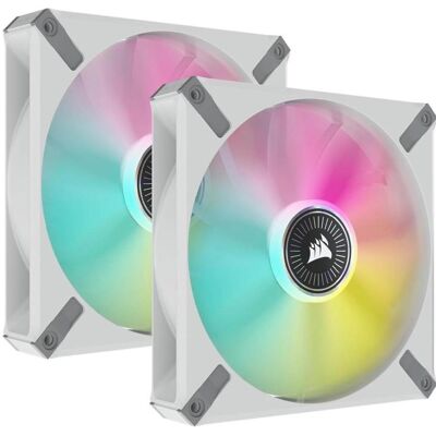 Corsair ML140 RGB ELITE BLANC 140mm Magnetic Levitation DUAL PACK abîmé (140 mm, 2x), PC Lüfter, Weiss, Mehrfarbig Corsair ML140 RGB ELITE BLANC 140mm Magnetic Levitation DUAL PACK abîmé (140 mm, 2x), PC Lüfter, Weiss, Mehrfarbig