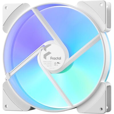 Fractal D. Prisma AL-18 ARGB PWM White FD-FAN-PRI-AL18-PWM-WT (180 mm, 1x), PC Lüfter, Weiss Fractal D. Prisma AL-18 ARGB PWM White FD-FAN-PRI-AL18-PWM-WT (180 mm, 1x), PC Lüfter, Weiss