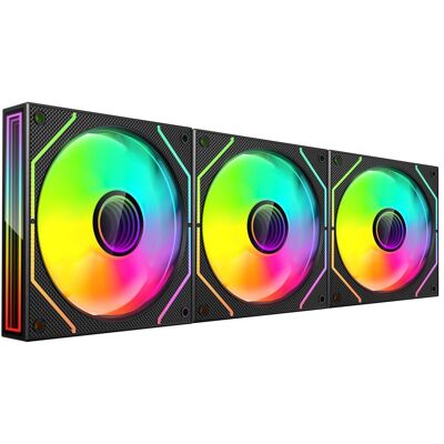 Mars Gaming Mf3dprokit (120 mm, 3x), PC Lüfter, Schwarz Mars Gaming Mf3dprokit (120 mm, 3x), PC Lüfter, Schwarz