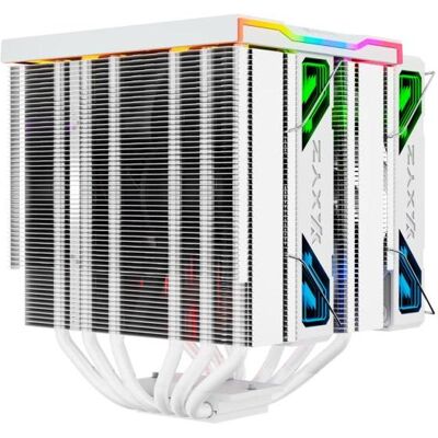 xyz Ventilateur pour processeur Thermax 6 Pro Duo RGB (Blanc), PC Lüfter, Weiss xyz Ventilateur pour processeur Thermax 6 Pro Duo RGB (Blanc), PC Lüfter, Weiss