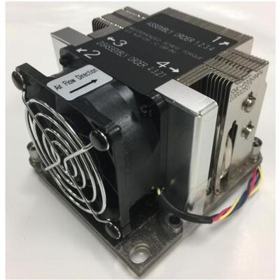 Supermicro 2u Active Cpu Heat Sink (64.64 mm), CPU Kühler, Schwarz, Silber Supermicro 2u Active Cpu Heat Sink (64.64 mm), CPU Kühler, Schwarz, Silber