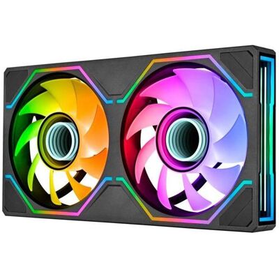 Thermaltake SWAFAN UNIFY240 ARGB Sync Fan (120 mm, 2x), PC Lüfter, Schwarz Thermaltake SWAFAN UNIFY240 ARGB Sync Fan (120 mm, 2x), PC Lüfter, Schwarz