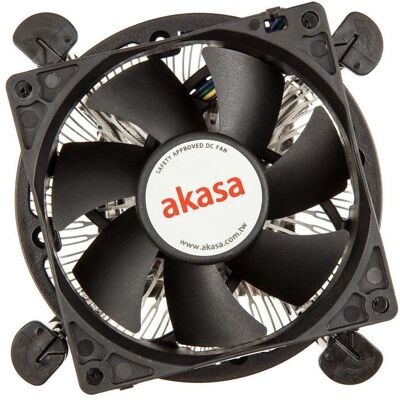Akasa Dual Socket Low Noise PWM CPU-Kühler für 775/115X (53 mm), CPU Kühler, Schwarz Akasa Dual Socket Low Noise PWM CPU-Kühler für 775/115X (53 mm), CPU Kühler, Schwarz