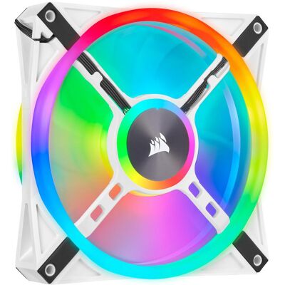 Corsair iCUE QL140 RGB (140 mm, 1x), PC Lüfter, Weiss Corsair iCUE QL140 RGB (140 mm, 1x), PC Lüfter, Weiss