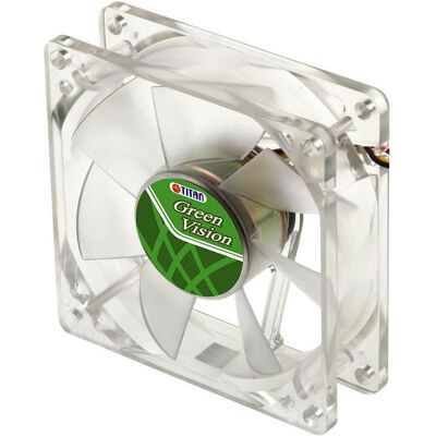Titan Wentylator Green Vision 92mm (TFD-9225GT12Z (92 mm, 1x), PC Lüfter, Transparent Titan Wentylator Green Vision 92mm (TFD-9225GT12Z (92 mm, 1x), PC Lüfter, Transparent