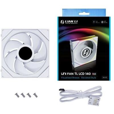 Lian-Li Uni Fan Tl LCD (140 mm, 1x), PC Lüfter, Weiss Lian-Li Uni Fan Tl LCD (140 mm, 1x), PC Lüfter, Weiss