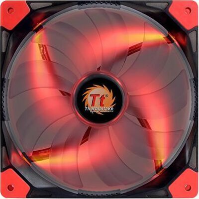 Thermaltake Ventilator Luna 14 LED Rot CL-F022-PL14RE-A (140 mm, 1000 U min, Rot) (140 mm, 1x), PC Lüfter, Schwarz Thermaltake Ventilator Luna 14 LED Rot CL-F022-PL14RE-A (140 mm, 1000 U min, Rot) (140 mm, 1x), PC Lüfter, Schwarz