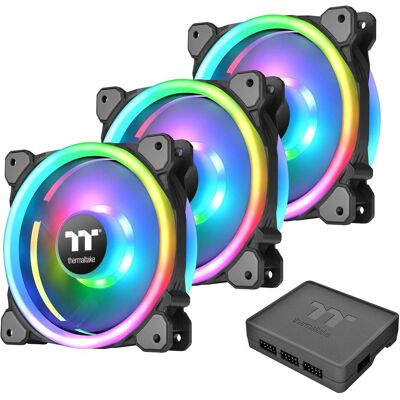 Thermaltake Riing Trio (120 mm, 3x), PC Lüfter, Schwarz Thermaltake Riing Trio (120 mm, 3x), PC Lüfter, Schwarz