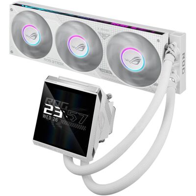 Asus Rog Strix Lc Iv 360 Argb LCD White, CPU Wasserkühler, Weiss Asus Rog Strix Lc Iv 360 Argb LCD White, CPU Wasserkühler, Weiss