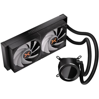 Krux HydroGlance 240 LCD (schwarz), CPU Wasserkühler, Schwarz Krux HydroGlance 240 LCD (schwarz), CPU Wasserkühler, Schwarz
