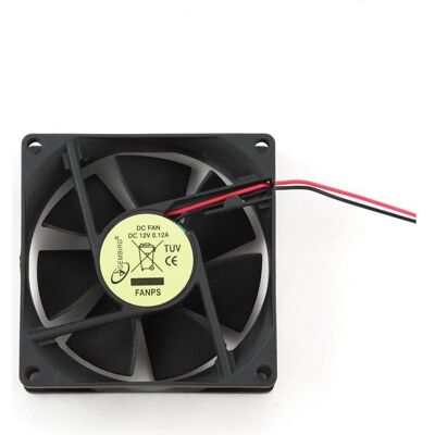 Gembird FANPS PC case fan, 80x80 (80 mm, 1x), PC Lüfter, Schwarz Gembird FANPS PC case fan, 80x80 (80 mm, 1x), PC Lüfter, Schwarz