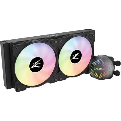 Zalman ALPHA24 Black CPU Liquid Cooler 280mm Radiator 2 x 140 mm Fan ARGB pump Dual, CPU Wasserkühler, Schwarz Zalman ALPHA24 Black CPU Liquid Cooler 280mm Radiator 2 x 140 mm Fan ARGB pump Dual, CPU Wasserkühler, Schwarz