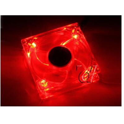 Xigmatek Crystal 80 Red LED Fan (80 mm), PC Lüfter, Rot Xigmatek Crystal 80 Red LED Fan (80 mm), PC Lüfter, Rot