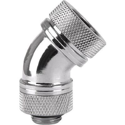 Thermaltake Anschluss G1/4 Zoll 45 Grad, Wasserkühlung Anschluss, Silber Thermaltake Anschluss G1/4 Zoll 45 Grad, Wasserkühlung Anschluss, Silber