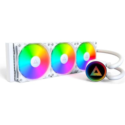 Montech Raffreddatore a Liquido LightFlow 360 ARGB Bianco, CPU Wasserkühler, Weiss Montech Raffreddatore a Liquido LightFlow 360 ARGB Bianco, CPU Wasserkühler, Weiss
