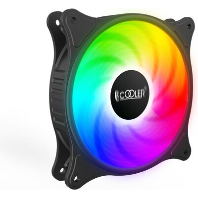 Pccooler FX-120-3 HALO RGB (120 mm, 1x), PC Lüfter, Schwarz Pccooler FX-120-3 HALO RGB (120 mm, 1x), PC Lüfter, Schwarz