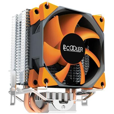Pccooler S88 98W TDP (113 mm), CPU Kühler, Orange Pccooler S88 98W TDP (113 mm), CPU Kühler, Orange