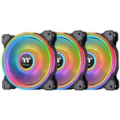 Thermaltake Riing Quad 14 (140 mm, 3x), PC Lüfter, Schwarz Thermaltake Riing Quad 14 (140 mm, 3x), PC Lüfter, Schwarz