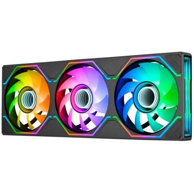 Thermaltake SWAFAN UNIFY360 ARGB Sync Fan (120 mm, 3x), PC Lüfter, Mehrfarbig, Schwarz Thermaltake SWAFAN UNIFY360 ARGB Sync Fan (120 mm, 3x), PC Lüfter, Mehrfarbig, Schwarz