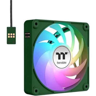 Thermaltake TT CT120 EX ARGB Sync PC Cooling Fan 3 Pack Racing Green (120 mm, 3x), PC Lüfter, Grün Thermaltake TT CT120 EX ARGB Sync PC Cooling Fan 3 Pack Racing Green (120 mm, 3x), PC Lüfter, Grün