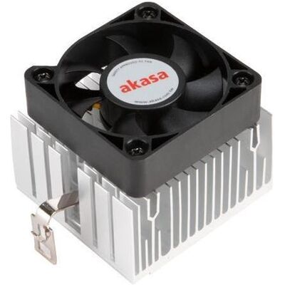 Akasa Aluminium Kühler 50mm Fan Sockel A (48.70 mm), CPU Kühler, Silber, Schwarz Akasa Aluminium Kühler 50mm Fan Sockel A (48.70 mm), CPU Kühler, Silber, Schwarz