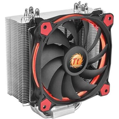Thermaltake Riing Silent 12 Red (159 mm), CPU Kühler, Silber, Schwarz, Rot Thermaltake Riing Silent 12 Red (159 mm), CPU Kühler, Silber, Schwarz, Rot