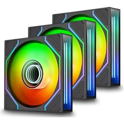 Thermaltake SWAFAN INFINITY EX12 ARGB Sync 3Pack (120 mm, 3x), PC Lüfter, Schwarz Thermaltake SWAFAN INFINITY EX12 ARGB Sync 3Pack (120 mm, 3x), PC Lüfter, Schwarz