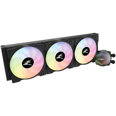 Zalman ALPHA36 Black CPU Liquid Cooler 360mm Radiator 3 x 120 mm Fan ARGB pump Dual, CPU Wasserkühler, Schwarz Zalman ALPHA36 Black CPU Liquid Cooler 360mm Radiator 3 x 120 mm Fan ARGB pump Dual, CPU Wasserkühler, Schwarz
