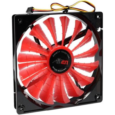 Airen FAN haiBridWings 140E Lüfter / 140 x 140 x 25 mm / extrem leistungsstark / 23,8 dBA / rot (140 mm), PC Lüfter, Rot Airen FAN haiBridWings 140E Lüfter / 140 x 140 x 25 mm / extrem leistungsstark / 23,8 dBA / rot (140 mm), PC Lüfter, Rot