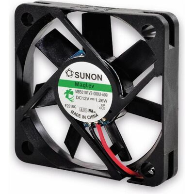 Sunon Axiallüfter MF50101V11000UA99, 50x50x10 mm, 12 V-, PC Lüfter, Schwarz Sunon Axiallüfter MF50101V11000UA99, 50x50x10 mm, 12 V-, PC Lüfter, Schwarz