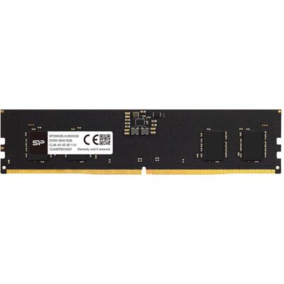 Silicon Power DDR5 5600 CL46 16GB SP016GBLVU560F02 (1 x 16GB, 5600 MHz, DDR5-RAM, U-DIMM), RAM, Schwarz Silicon Power DDR5 5600 CL46 16GB SP016GBLVU560F02 (1 x 16GB, 5600 MHz, DDR5-RAM, U-DIMM), RAM, Schwarz