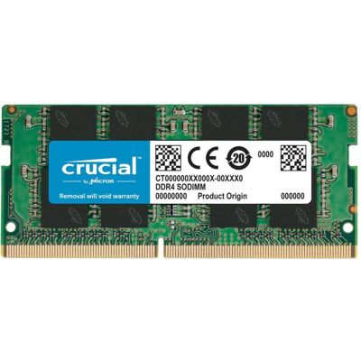 Crucial Laptop Memory (1 x 16GB, 3200 MHz, DDR4-RAM, SO-DIMM), RAM, Grün Crucial Laptop Memory (1 x 16GB, 3200 MHz, DDR4-RAM, SO-DIMM), RAM, Grün