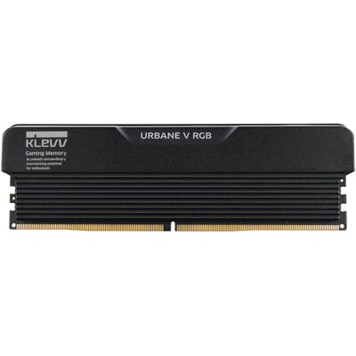 Klevv 32GB (16GBx2) URBANE V RGB 6400MHz CL32 DDR5 Kit Black (2 x 16GB, 6400 MHz, DDR5-RAM, DIMM), RAM, Schwarz Klevv 32GB (16GBx2) URBANE V RGB 6400MHz CL32 DDR5 Kit Black (2 x 16GB, 6400 MHz, DDR5-RAM, DIMM), RAM, Schwarz