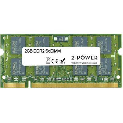 2-Power 2GB DDR2 800MHz SoDIMM (1 x 2GB, 800 MHz, DDR2-RAM, SO-DIMM), RAM 2-Power 2GB DDR2 800MHz SoDIMM (1 x 2GB, 800 MHz, DDR2-RAM, SO-DIMM), RAM