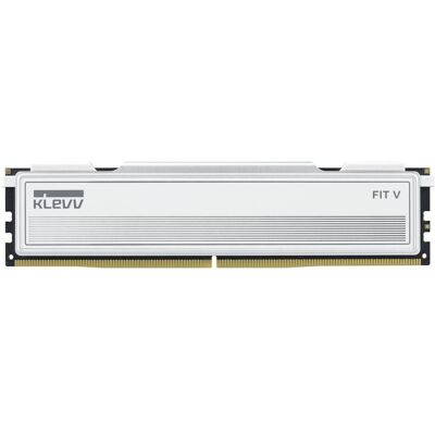 Klevv 32GB (16GBx2) FIT V 6400MHz CL30 DDR5 UDIMM Kit, White (2 x 16GB, 6400 MHz, DDR5-RAM), RAM, Weiss Klevv 32GB (16GBx2) FIT V 6400MHz CL30 DDR5 UDIMM Kit, White (2 x 16GB, 6400 MHz, DDR5-RAM), RAM, Weiss