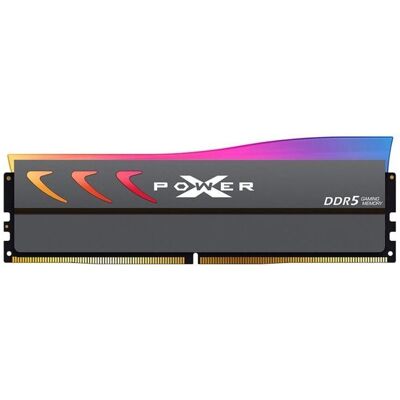 Silicon Power DDR5 16Gox1 2Gx8 6000MHz C36 RGB-UDIMM SR w/HS-G (1 x 16GB, 6000 MHz, DDR5-RAM, DIMM), RAM, Grau Silicon Power DDR5 16Gox1 2Gx8 6000MHz C36 RGB-UDIMM SR w/HS-G (1 x 16GB, 6000 MHz, DDR5-RAM, DIMM), RAM, Grau