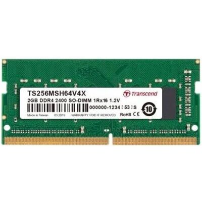 Transcend TS256MSH64V4X (1 x 2GB, 2400 MHz, DDR4-RAM, SO-DIMM), RAM, Grün Transcend TS256MSH64V4X (1 x 2GB, 2400 MHz, DDR4-RAM, SO-DIMM), RAM, Grün