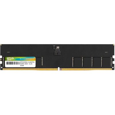 Silicon Power DDR5 32GB 4800MHz U-DIMM (1 x 32GB, 4800 MHz, DDR5-RAM, U-DIMM), RAM, Schwarz Silicon Power DDR5 32GB 4800MHz U-DIMM (1 x 32GB, 4800 MHz, DDR5-RAM, U-DIMM), RAM, Schwarz