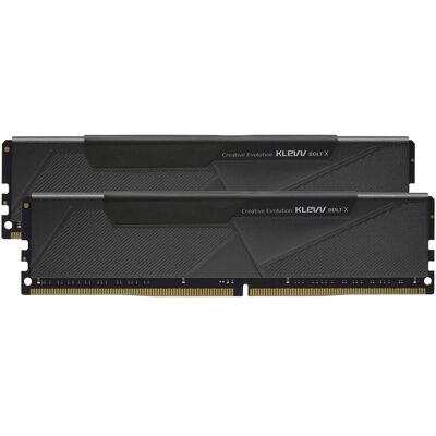 Klevv Kit Barrettes mémoire 32Go (2x16Go) Gaming Bolt X 3200Mhz (Noir) (2 x 16GB, 3200 MHz, DDR4-RAM, DIMM), RAM, Schwarz Klevv Kit Barrettes mémoire 32Go (2x16Go) Gaming Bolt X 3200Mhz (Noir) (2 x 16GB, 3200 MHz, DDR4-RAM, DIMM), RAM, Schwarz